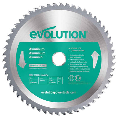 Tarcza TCT do aluminium Evolution 180 mm 54T