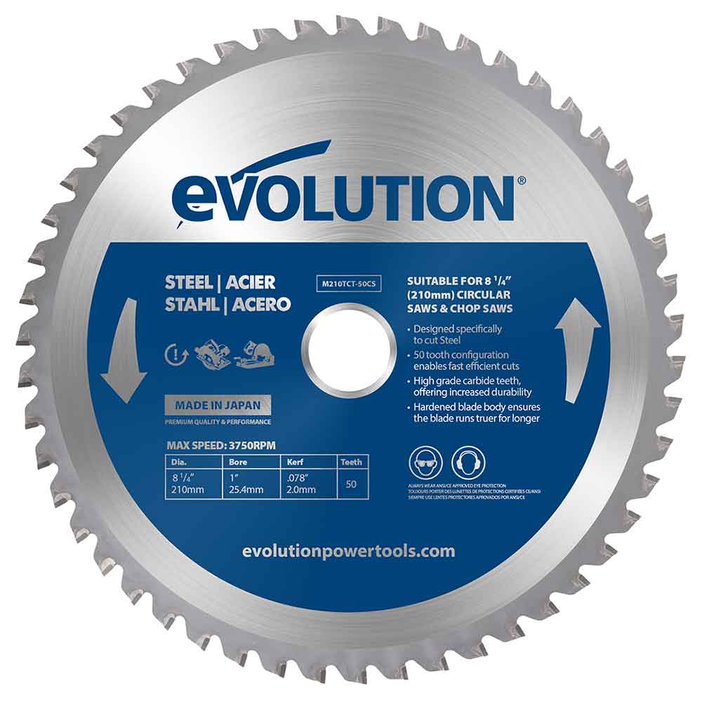 Tarcza TCT do cięcia metalu Evolution 210 mm 50T