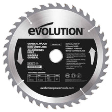 Tarcza TCT do cięcia drewna Evolution 230 mm 40T