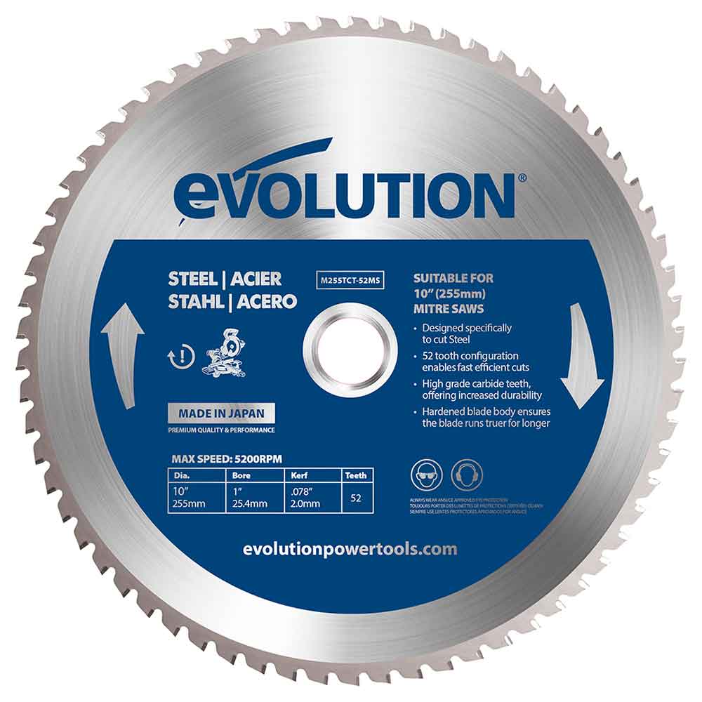Tarcza TCT do cięcia metalu Evolution 255 mm 52T