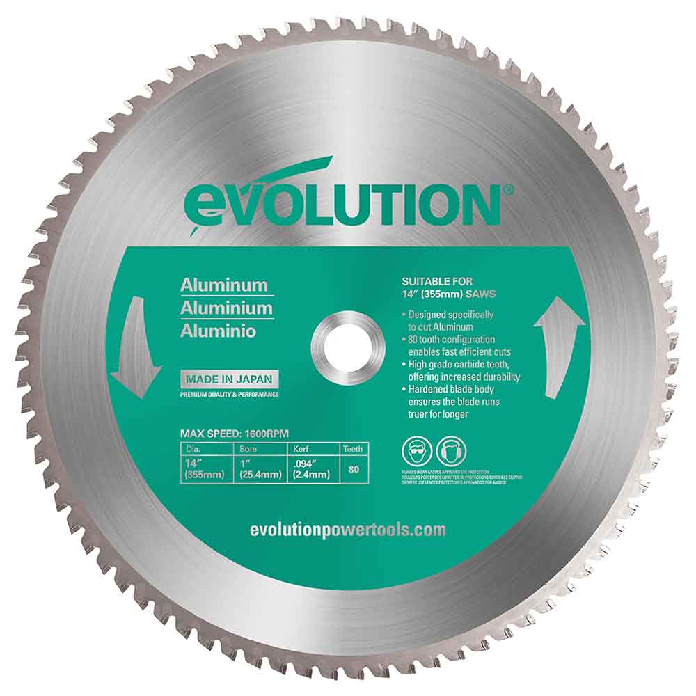 Tarcza TCT do aluminium Evolution 355 mm 80T