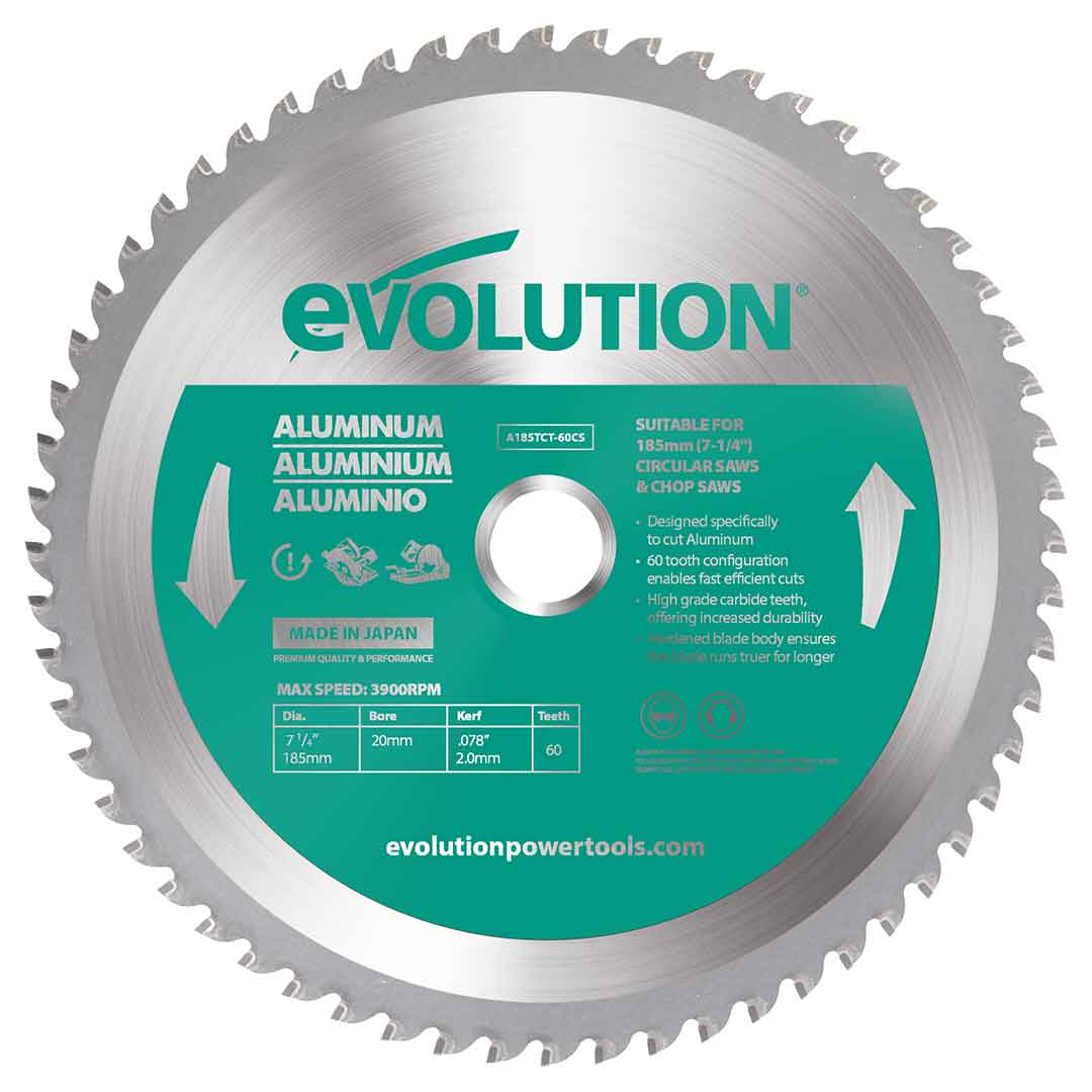 Tarcza TCT do aluminium Evolution 185 mm 60T