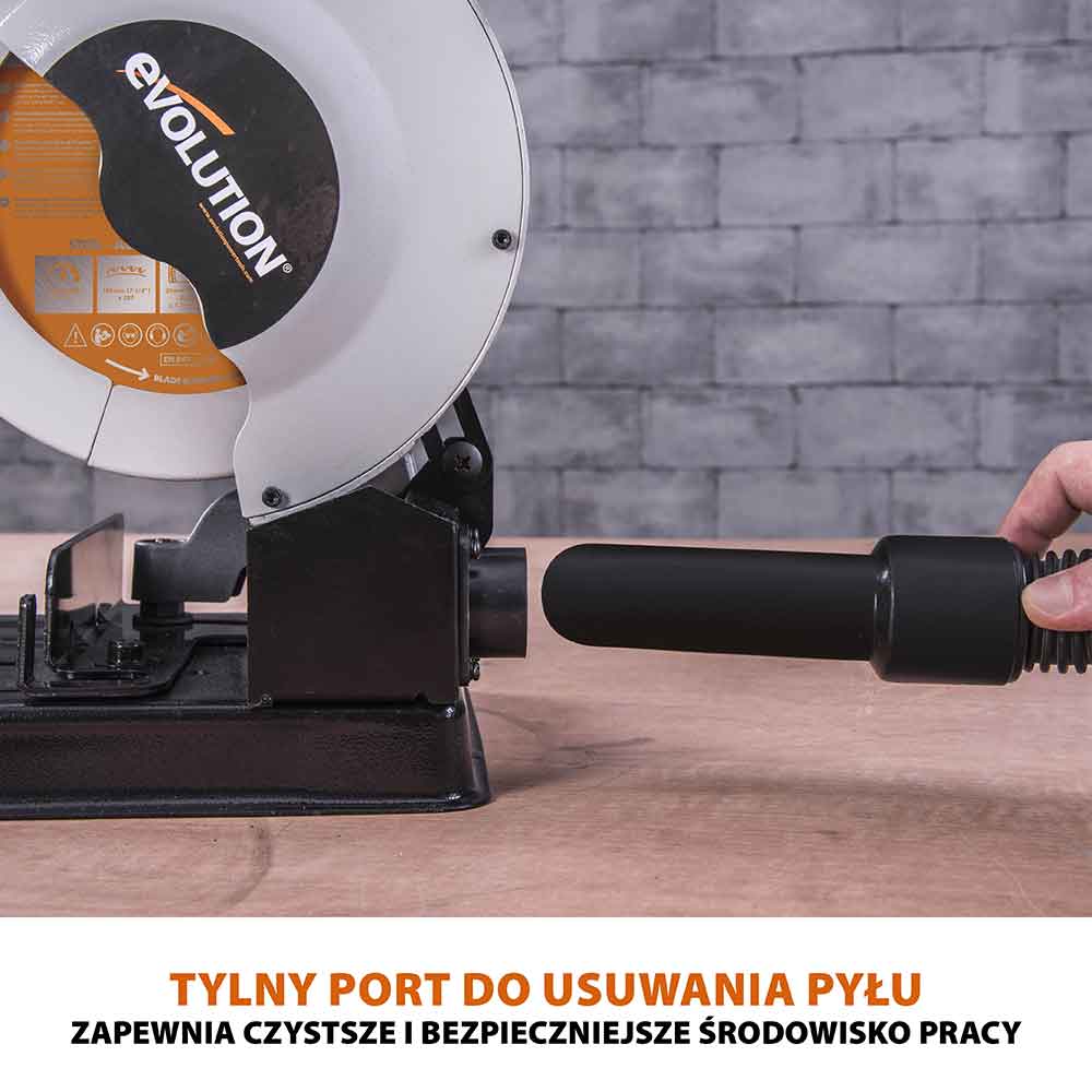 Przecinarka do metalu Evolution RAGE4 185 mm z tarczą wielomateriałową