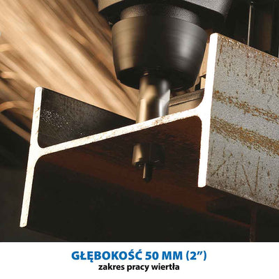 Pakiet wiertarka magnetyczna 42mm Evolution EVOMAG42 + Zestaw 6 rdzeni 12 mm 14 mm 16 mm 18 mm 20 mm 22 mm, długość 25 mm