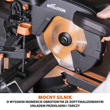 Piła ukośnica Evolution R255SMS+ 255 mm z wielomateriałową tarczą TCT