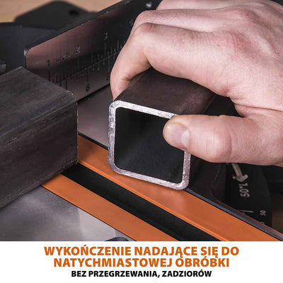 Piła ukośnica Evolution R255SMS+ 255mm z wielomateriałową tarczą TCT + stojak XL