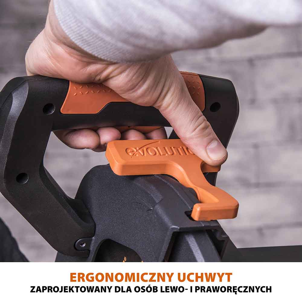 Piła ukośnica Evolution R255SMS+ 255mm z wielomateriałową tarczą TCT + stojak XL