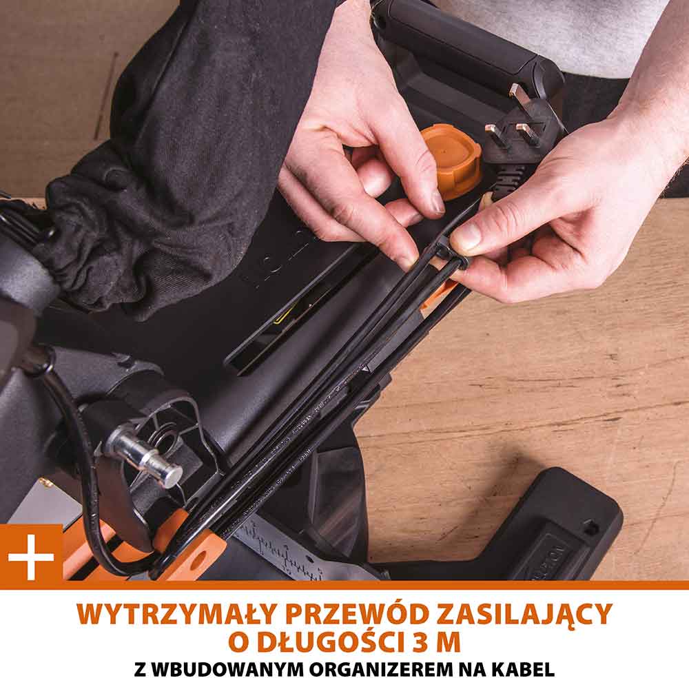 Piła ukośnica Evolution R255SMS+ 255mm z wielomateriałową tarczą TCT + stojak XL