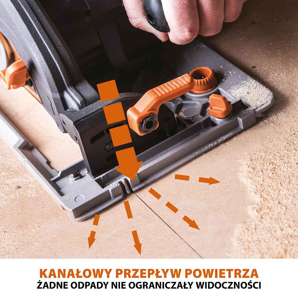 Piła tarczowa Evolution R185CCSX 185mm + Szyna prowadząca ST1400-G2 1,4m (700mm x 2)