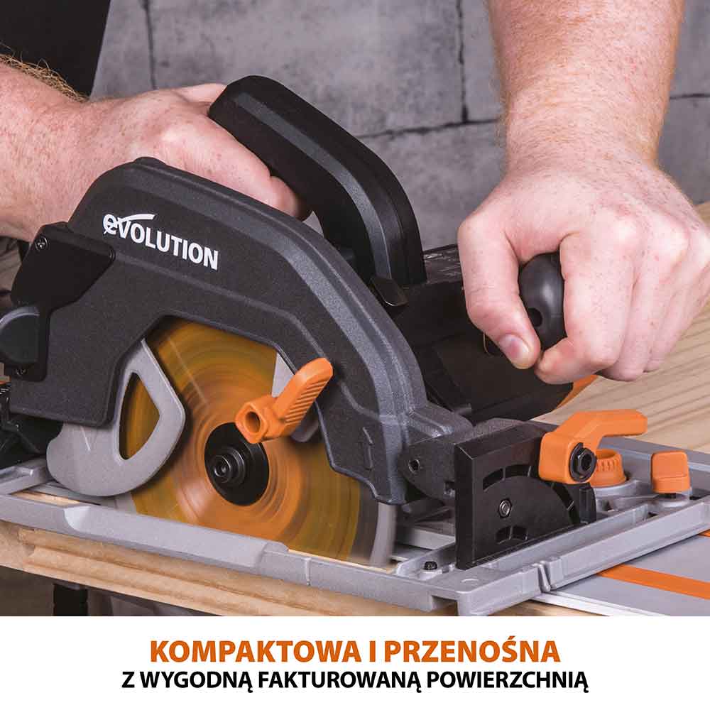 Piła tarczowa Evolution R185CCSX 185mm + Szyna prowadząca ST1400-G2 1,4m (700mm x 2)