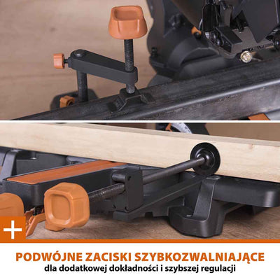 Piła ukośnica Evolution R210SMS-300+ 210 mm z wielomateriałową tarczą TCT