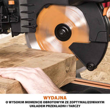 Piła ukośnica Evolution R255SMS-DB+ 255 mm z wielomateriałową tarczą TCT