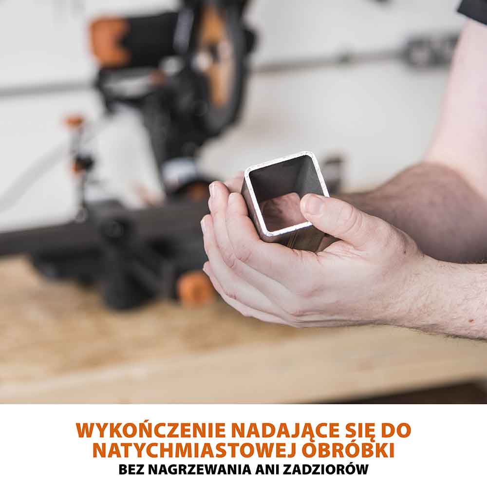 Piła ukośnica Evolution R255SMS-DB+ 255 mm z wielomateriałową tarczą TCT