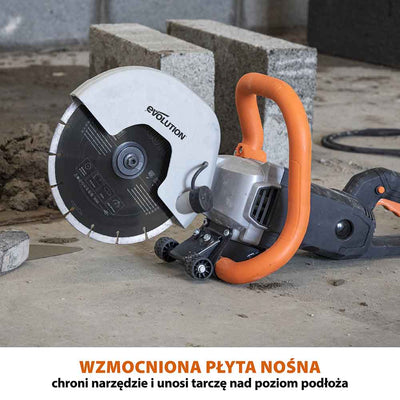 Elektryczna przecinarka tarczowa do betonu Evolution R230DCT 230 mm z tarczą diamentową