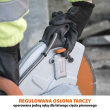 Elektryczna przecinarka tarczowa do betonu Evolution R300DCT+ 300 mm z tarczą diamentową