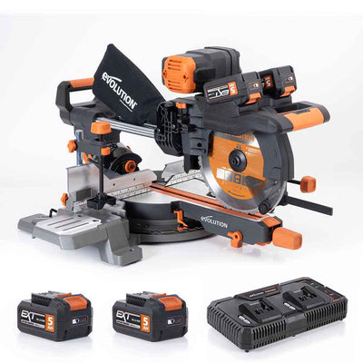 Akumulatorowa piła ukośnica R255SMS-DB-Li 18V EXT Li-Ion 255 mm z wielomateriałową tarczą TCT