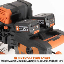 Akumulatorowa piła ukośnica R255SMS-DB-Li 18V EXT Li-Ion 255 mm z wielomateriałową tarczą TCT