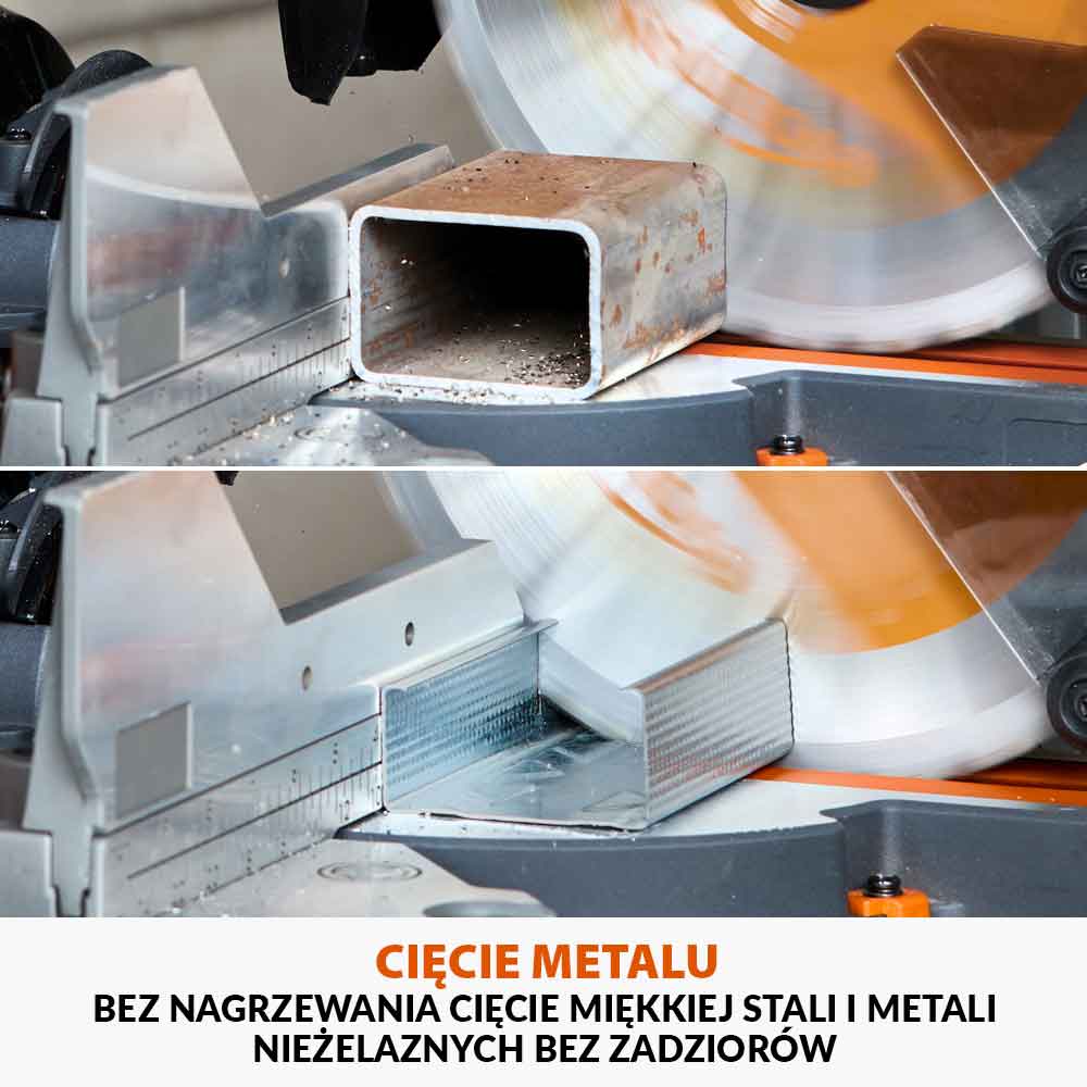 Akumulatorowa piła ukośnica R255SMS-DB-Li 18V EXT Li-Ion 255 mm z wielomateriałową tarczą TCT