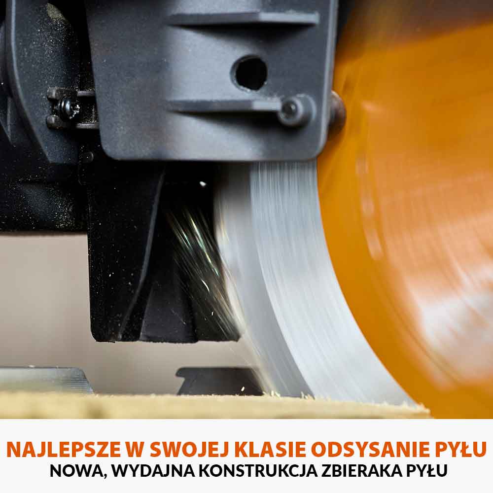 Akumulatorowa piła ukośnica R255SMS-DB-Li 18V EXT Li-Ion 255 mm z wielomateriałową tarczą TCT