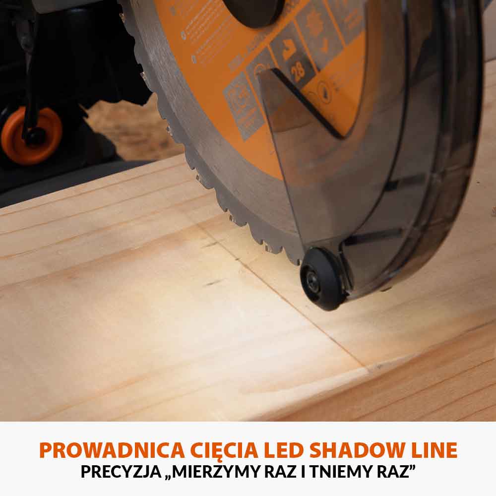 Akumulatorowa piła ukośnica R255SMS-DB-Li 18V EXT Li-Ion 255 mm z wielomateriałową tarczą TCT