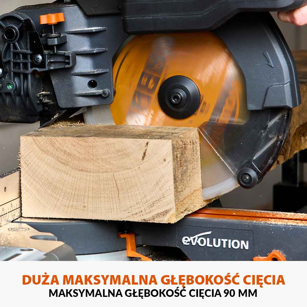 Akumulatorowa piła ukośnica R255SMS-DB-Li 18V EXT Li-Ion 255 mm z wielomateriałową tarczą TCT
