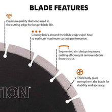 Tarcza diamentowa Evolution 255 mm, segmentowa krawędź, do betonu, kamienia, cegły