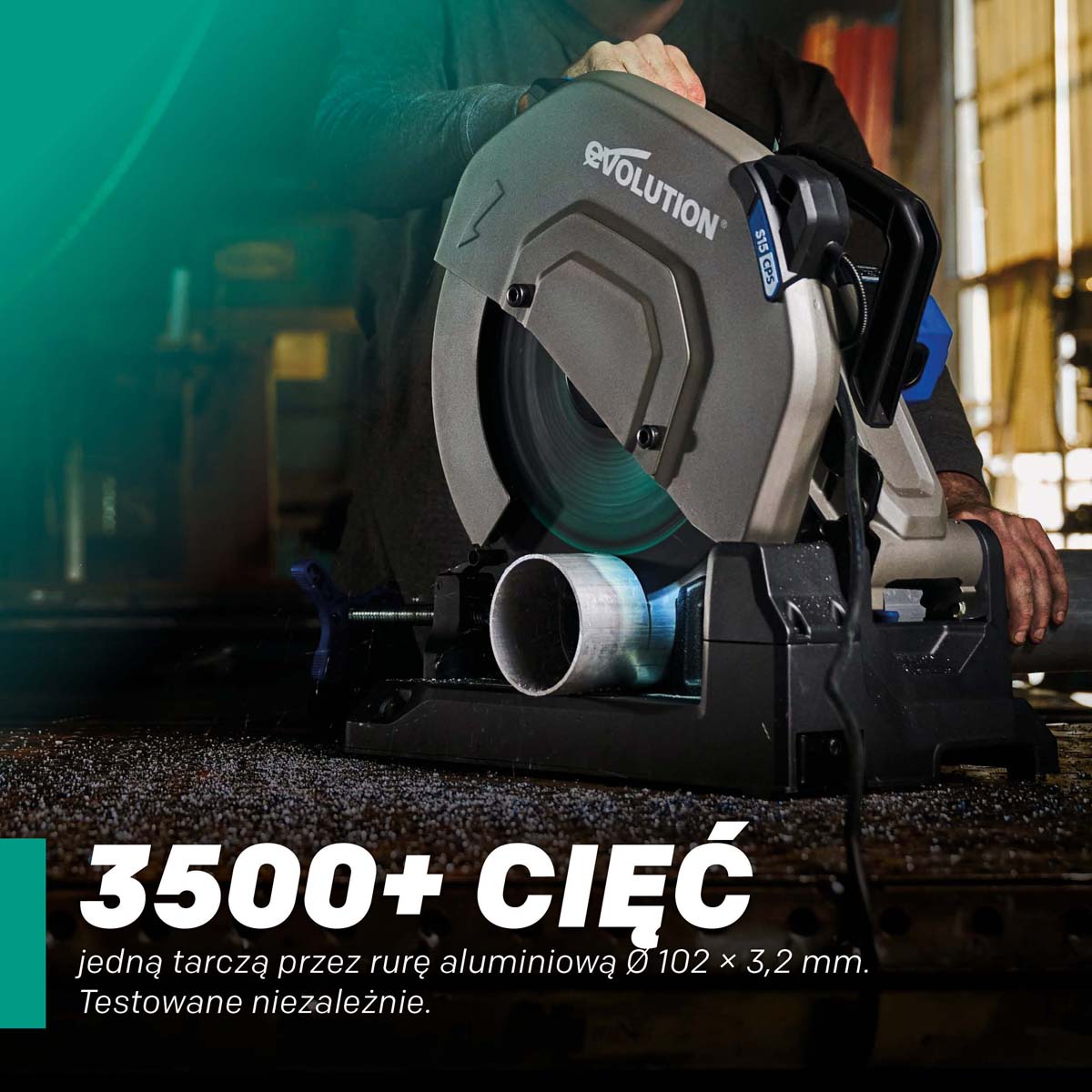 Tarcza do pilarki tarczowej do cięcia aluminium Evolution EVOMAX 355 mm Ø355 x 25,4 mm, 100 zębów, węglik wolframu