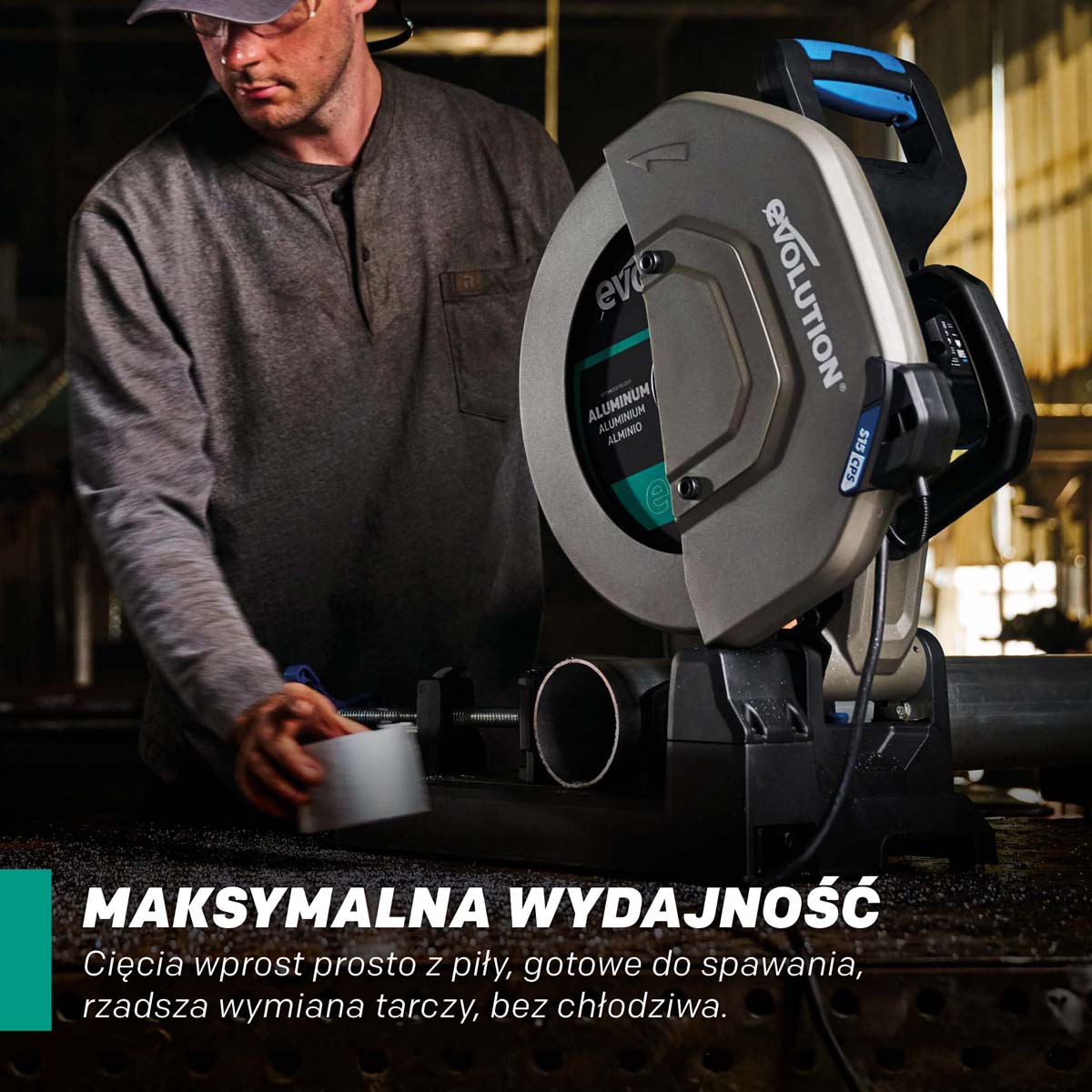 Tarcza do pilarki tarczowej do cięcia aluminium Evolution EVOMAX 355 mm Ø355 x 25,4 mm, 100 zębów, węglik wolframu