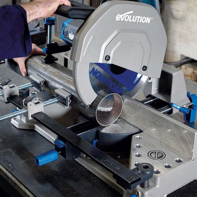 Przecinarka do metalu Evolution S355MCS 355 mm z 2 tarczą do cięcia metalu + Cyclon
