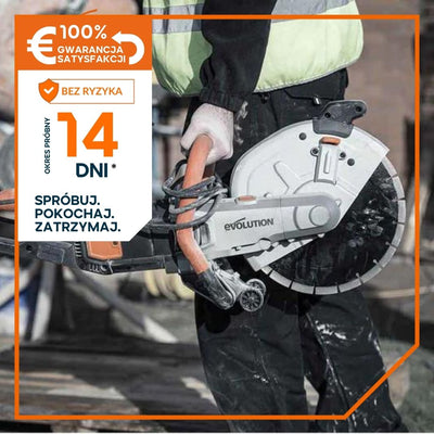 Elektryczna przecinarka tarczowa do betonu Evolution R300DCT 300 mm z tarczą diamentową