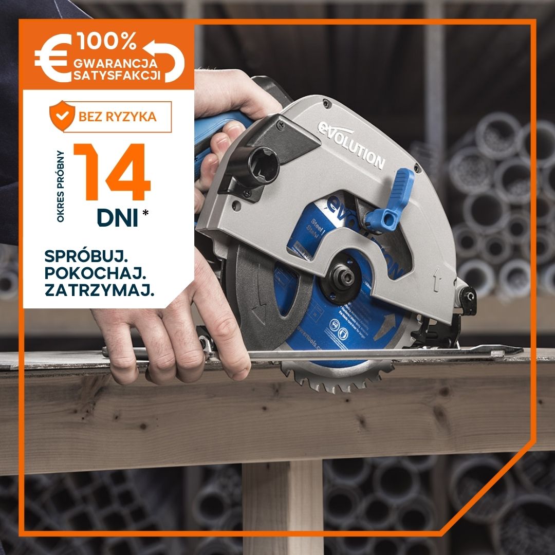 Piła tarczowa Evolution S185CCSL 185 mm z tarczą do cięcia metalu