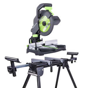 Piła ukośnica Evolution F210CMS 210 mm z wielomateriałową tarczą TCT + stojak