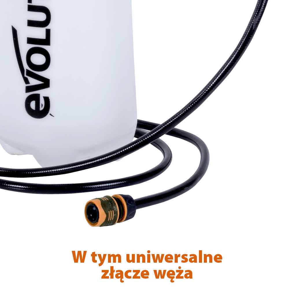Nożny bidon ciśnieniowy Hydronetka Evolution 15l i wężem o długości 3 m do usuwania kurzu