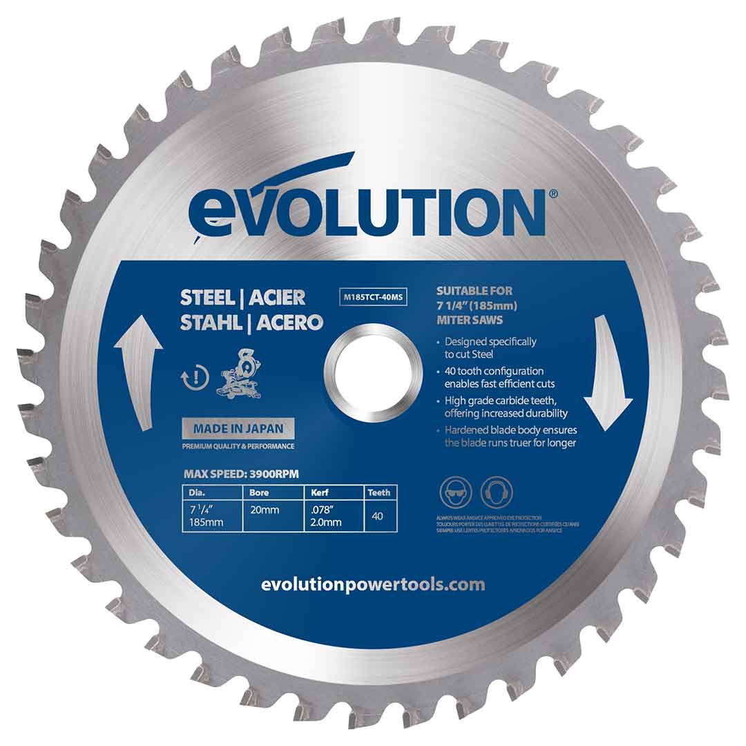 Tarcza TCT do cięcia metalu Evolution 185 mm 40T