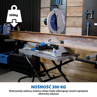 Przecinarka do metalu Evolution S355MCS 355 mm + stojak mobilny z systemem PowerLift Assist