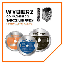 Tarcza TCT do cięcia cienkiej stali Evolution 180 mm 68T