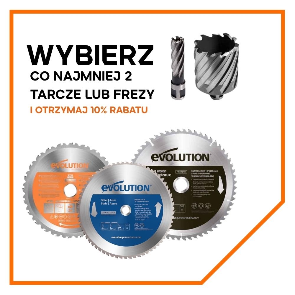 Tarcza TCT do cięcia cienkiej stali Evolution 180 mm 68T