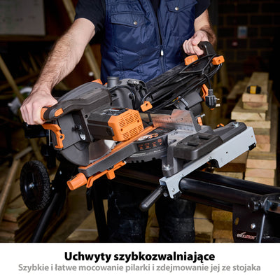 Stojak do piły ukosowej Evolution XL z uniwersalnymi mocowaniami