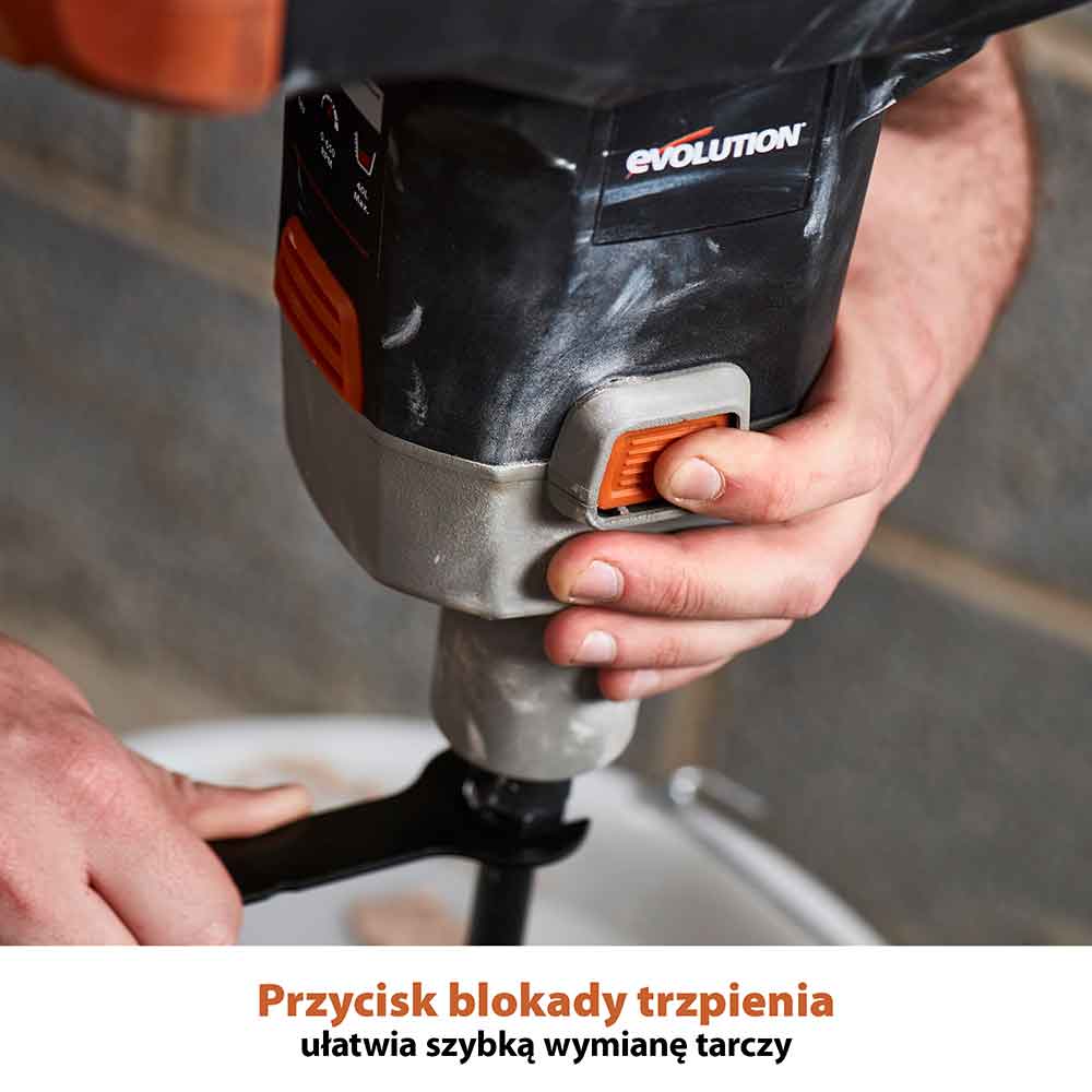Evolution R120MXR-Li Mikser akumulatorowy 18 V Li-Ion EXT z łopatką Multi-Mix 120 mm