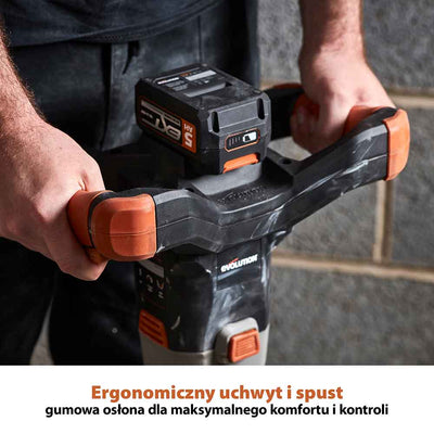 Evolution R120MXR-Li Mikser akumulatorowy 18 V Li-Ion EXT z łopatką Multi-Mix 120 mm