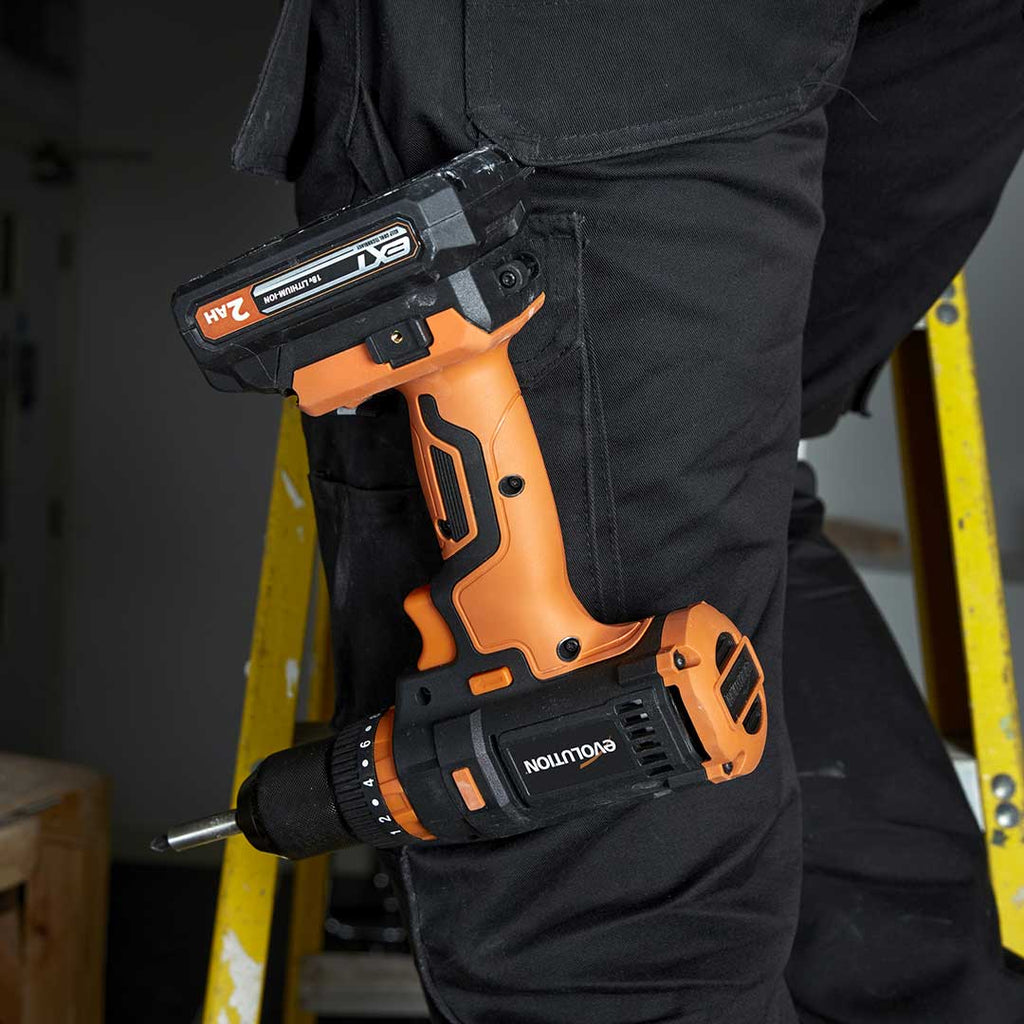 Pakiet wiertarko-wkrętarki Evolution R180IDR-Li + R13CMB-Li + torba PRO