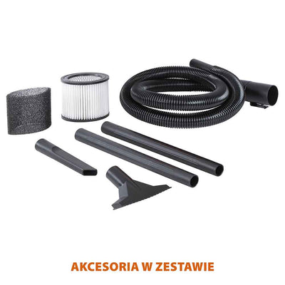 Odkurzacz warsztatowy do pracy na mokro i na sucho Evolution R15VAC 1000 W z przystawką odbioru mocy 1700 W