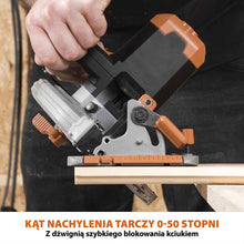 Bezprzewodowa piła tarczowa Evolution 18 V EXT Li-Ion R165CCS-Li z tarczą do cięcia różnych materiałów