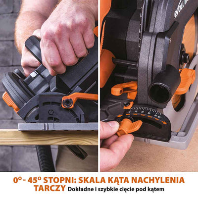 Piła tarczowa Evolution R185CCSX+ 185 mm z wielomateriałową tarczą TCT