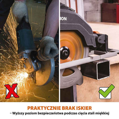 Piła tarczowa Evolution R185CCSX+ 185 mm z wielomateriałową tarczą TCT