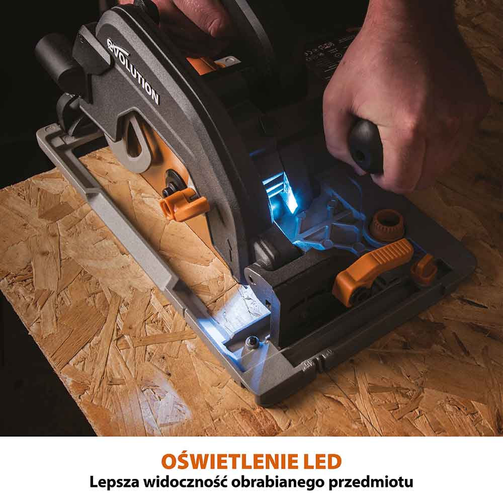 Piła tarczowa Evolution R185CCSX+ 185 mm z wielomateriałową tarczą TCT
