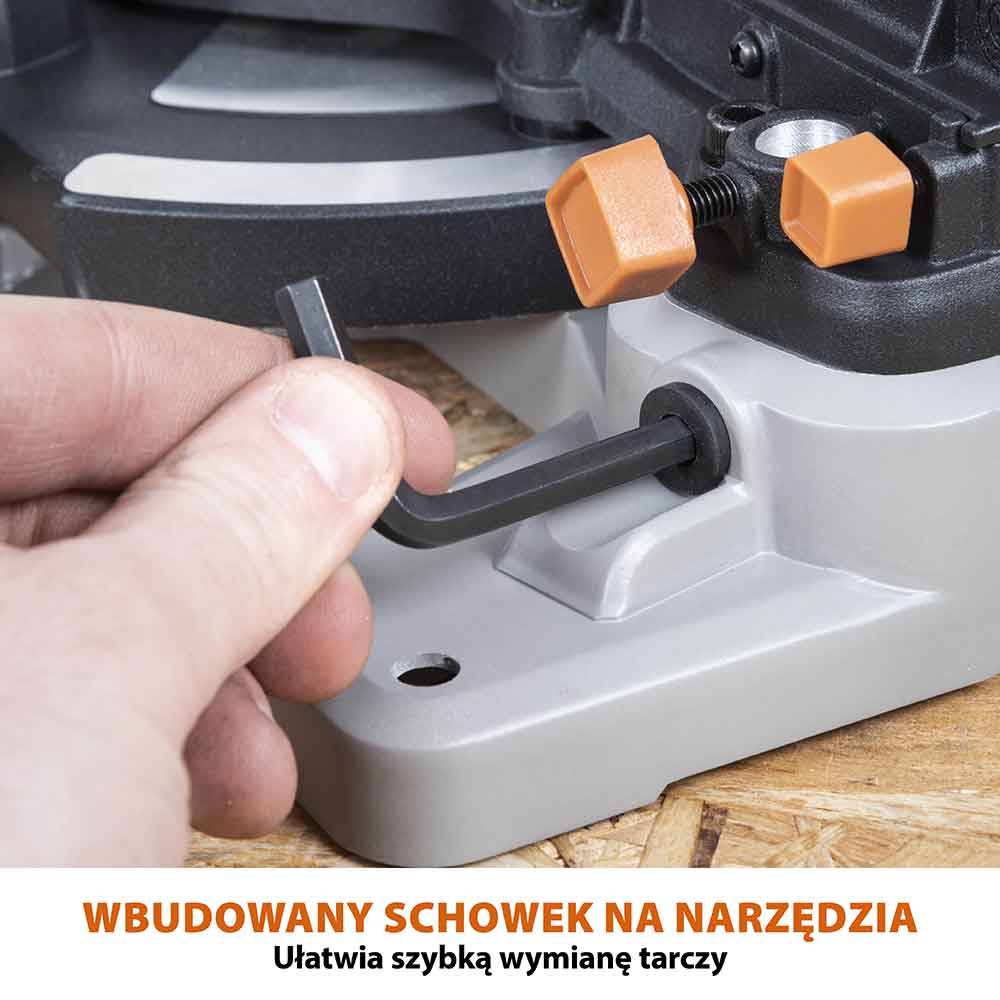 Akumulatorowa piła ukośnica Evolution R185CMS-Li 18V EXT Li-Ion 185 mm z wielomateriałową tarczą TCT