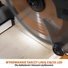 Akumulatorowa piła ukośnica Evolution R185SMS-Li 18V EXT Li-Ion 185 mm z wielomateriałową tarczą TCT