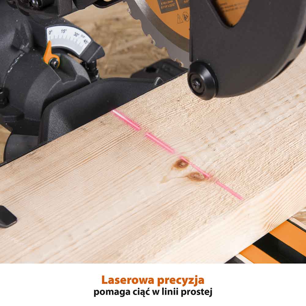 Piła ukośnica Evolution R185SMS+ 185 mm z wielomateriałową tarczą TCT