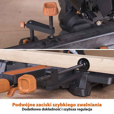 Piła ukośnica Evolution R210SMS+ 210 mm z wielomateriałową tarczą TCT